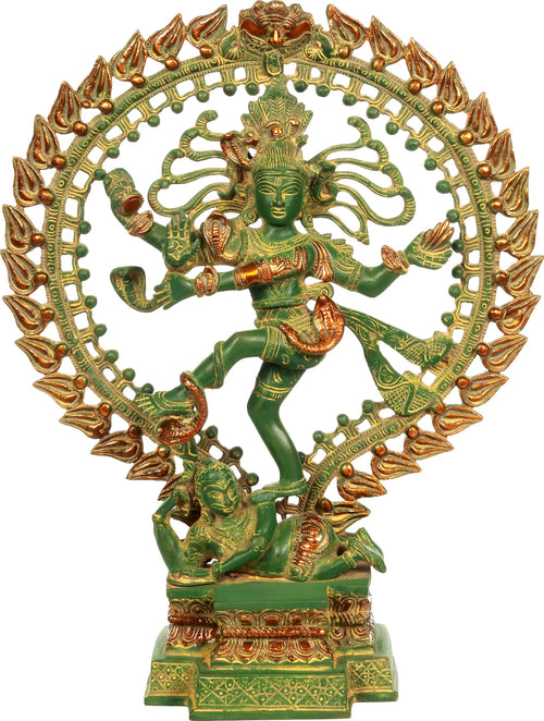 17" Nataraja Handmade Brass Statue for Pooja