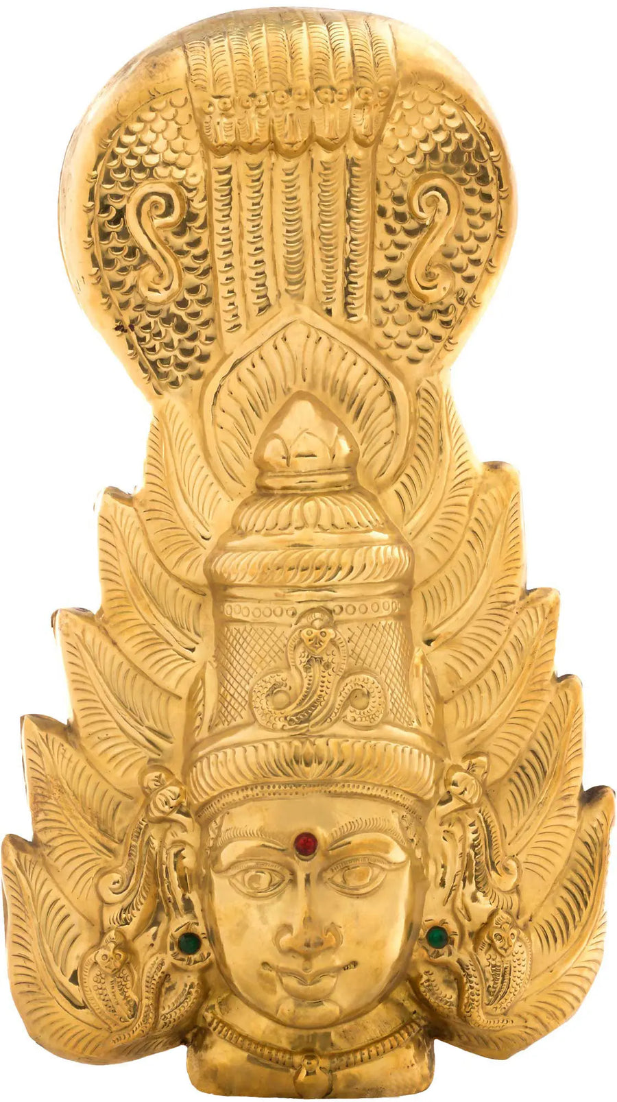 Devi Brass Wall Hanging Mask for Home Decor
