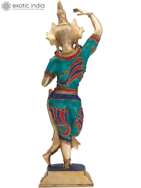 20" Tibetan Buddhist Maya Devi - Mother of Shakyamuni Buddha In Brass | Handmade | Made In India