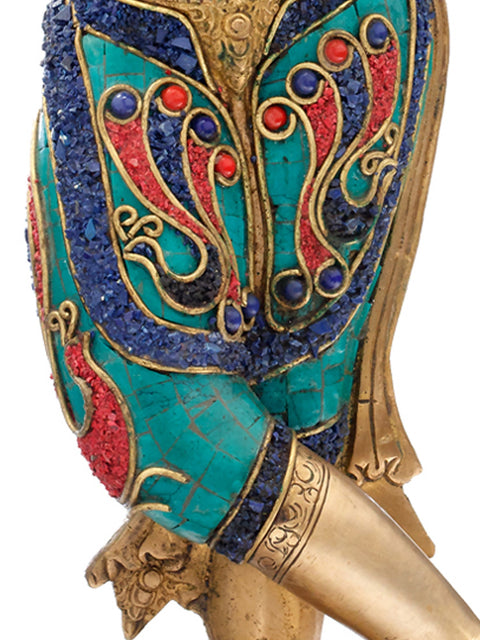 20" Tibetan Buddhist Maya Devi - Mother of Shakyamuni Buddha In Brass | Handmade | Made In India