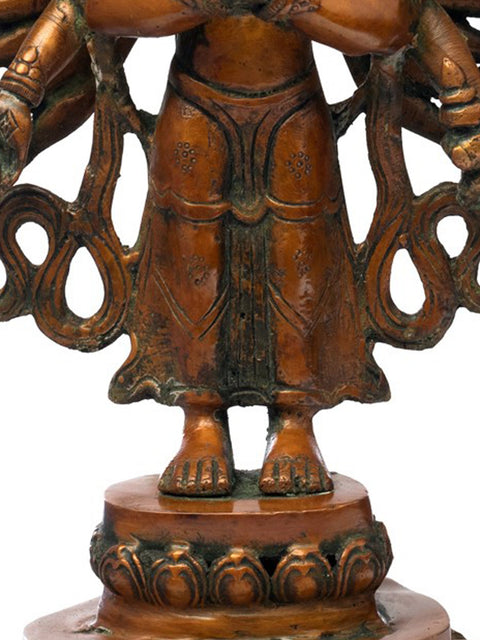 19" Avalokiteshvara Brass Statue – Tibetan Deity of Infinite Compassion | Handmade in India