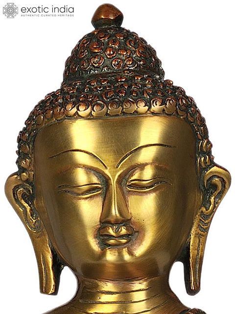 11" The Medicine Buddha (Tibetan Buddhist Deity) In Brass | Handmade | Made In India