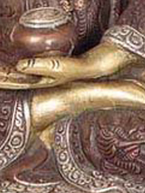 13" Tibetan Buddhist God Medicine Buddha In Brass | Handmade | Made In India