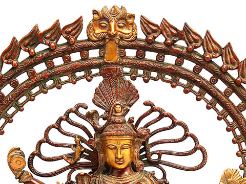 30" The Glory of Nataraja – Exquisite Brass Dancing Shiva Statue | Handmade in India