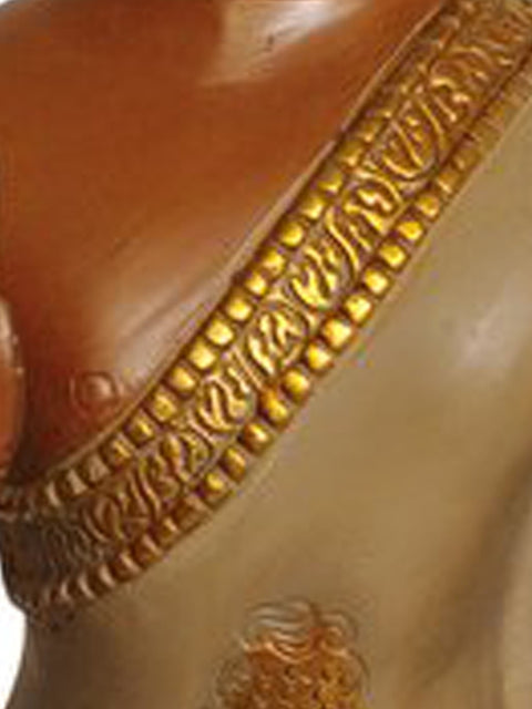 11" Blessing Buddha In Brass | Handmade | Made In India