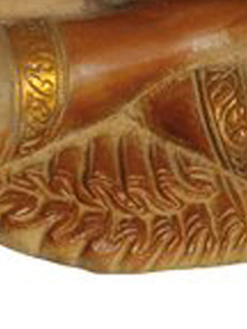 11" Blessing Buddha In Brass | Handmade | Made In India
