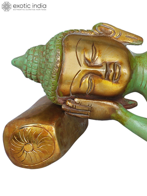14" The Final Nirvana of the Buddha In Brass