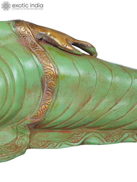 14" The Final Nirvana of the Buddha In Brass