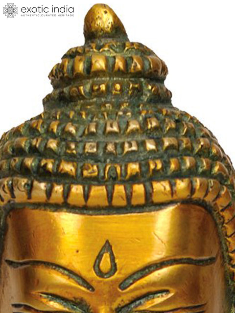 7" Buddha, Generous With Blessings In Brass | Handmade | Made In India