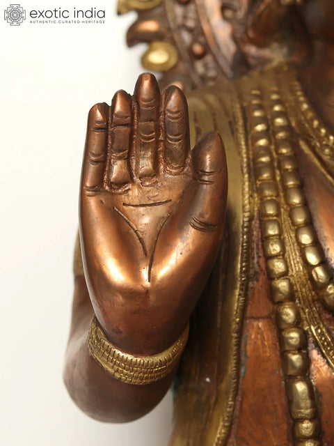 19" Blessing Hanuman In Brass | Handmade | Made In India