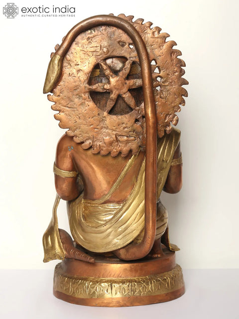 19" Blessing Hanuman In Brass | Handmade | Made In India