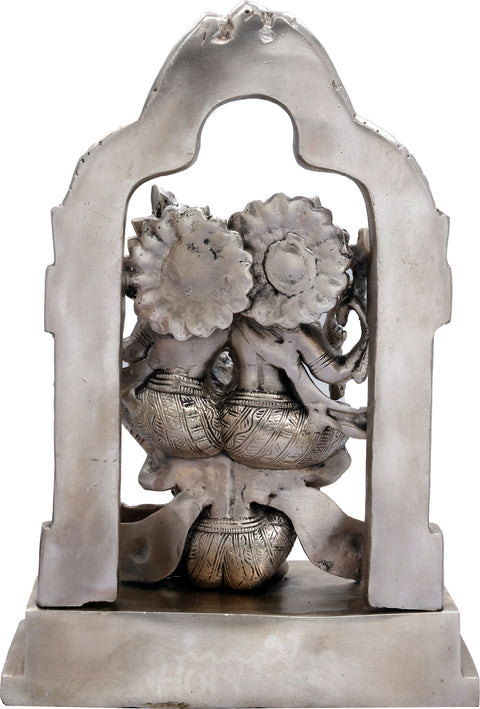 12" Lakshmi-Narayana on Garuda – Exquisite Handmade Brass Sculpture | Divine Art
