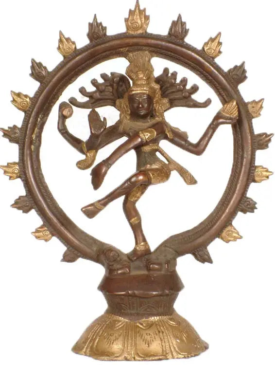 9" Nataraja In Brass | Handmade | Made In India