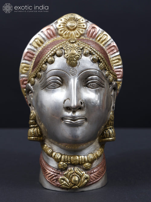7" Devi Parvati Handmade Brass Statue for Pooja