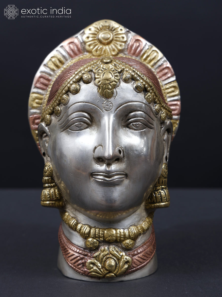 7" Devi Parvati Handmade Brass Statue for Pooja