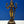 11" Lord Chaturbhuj Vishnu Brass Statue Standing on Pedestal