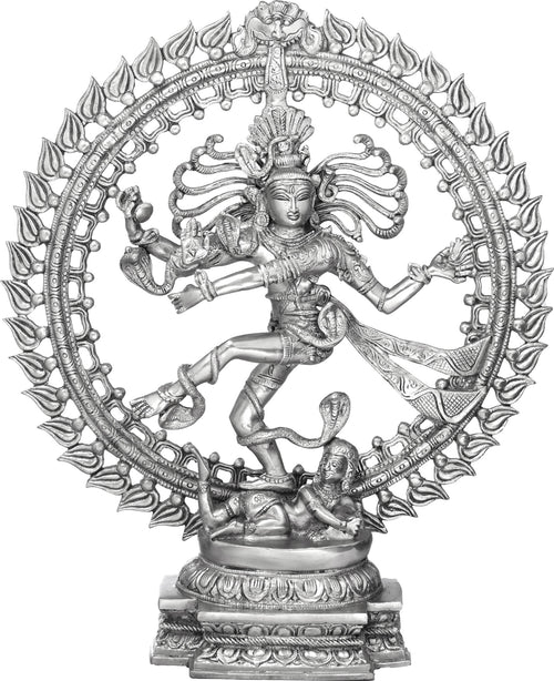 21" Handmade Nataraja Brass Statue for Home Decor