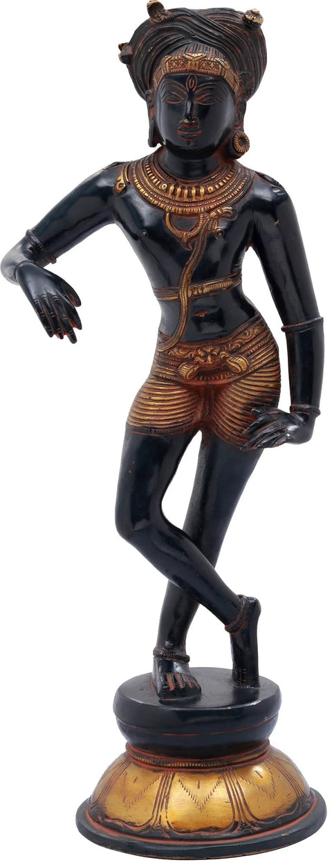 14" Vrisha-vahana Shiva In Brass | Handmade | Made In India