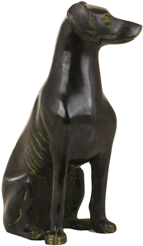 8" Dog Statue in Brass (Decorative Piece)