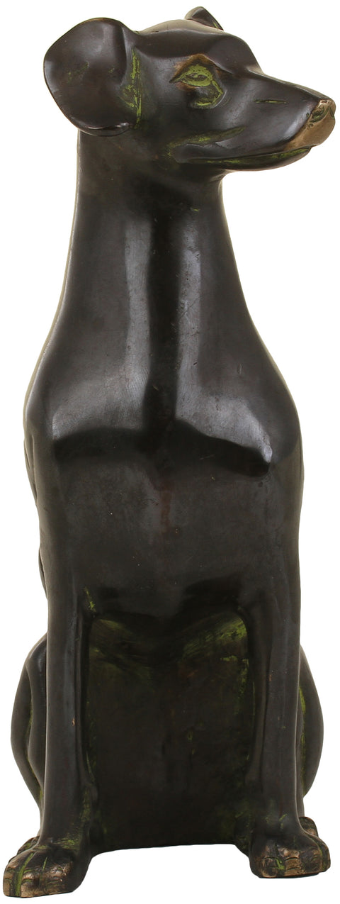 8" Dog Statue in Brass (Decorative Piece)