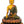 11" Tibetan Buddhist Lord Buddha Seated On Double Lotus Pedestal In Brass | Handmade | Made In India