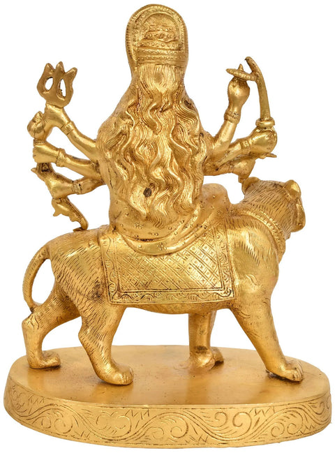 9" Goddess Durga Sculpture | Handmade | Made in India