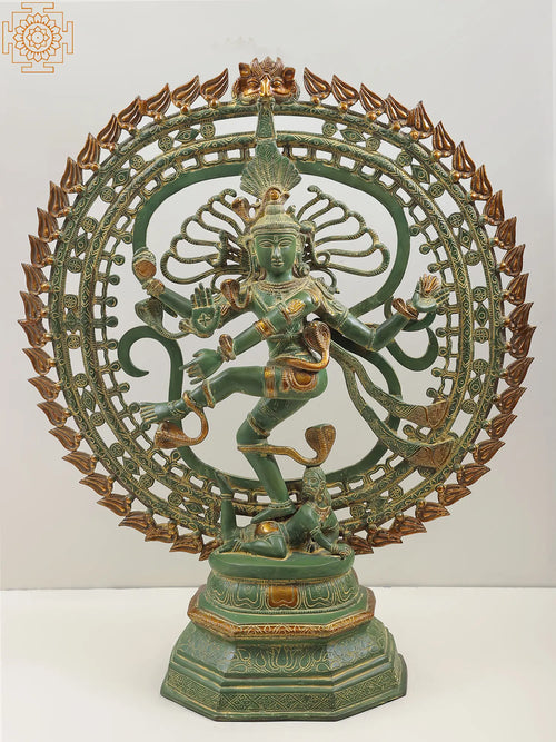 30" Handmade Nataraja Brass Statue for Home Decor
