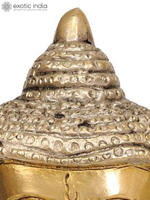 8" Lord Buddha Seated in Earth Witness Gesture In Brass | Handmade | Made In India
