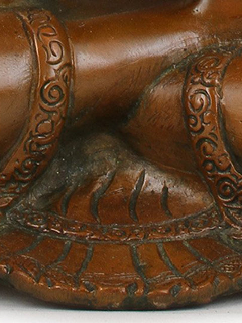 11" The Buddha in Bhumisparsha Mudra In Brass | Handmade | Made In India