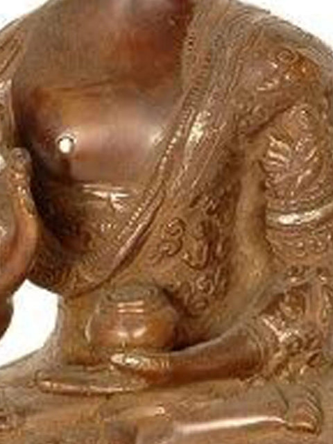 Blessing Buddha In Brass | Handmade | Made In India