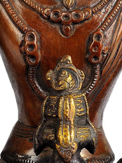 10" Tibetan Buddhist Deity Amitabha Buddha In Brass | Handmade | Made In India