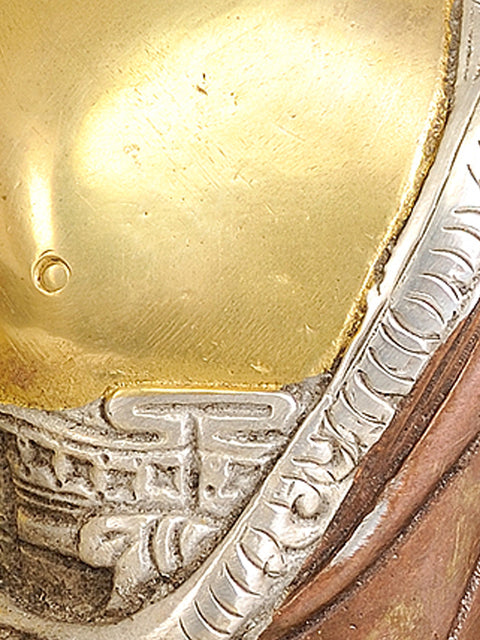 8" Dhyani Buddha In Brass | Handmade | Made In India