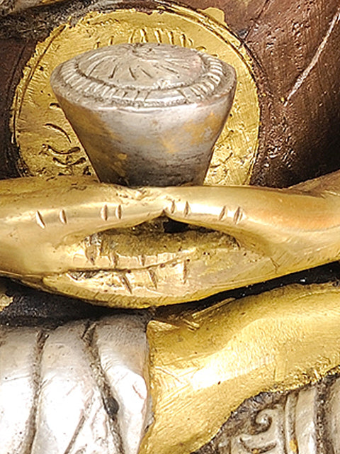 8" Dhyani Buddha In Brass | Handmade | Made In India