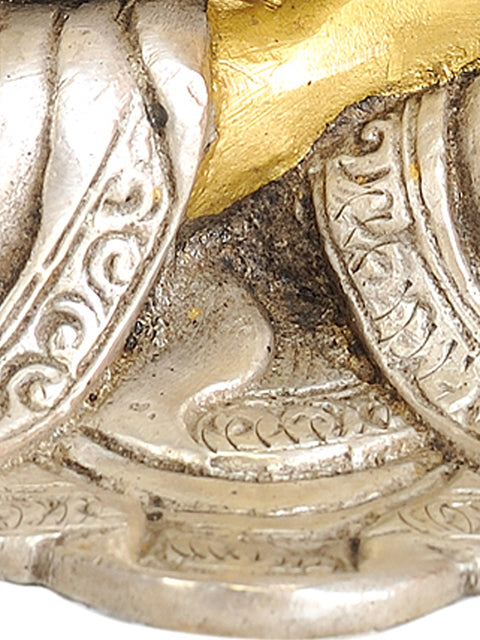 8" Dhyani Buddha In Brass | Handmade | Made In India