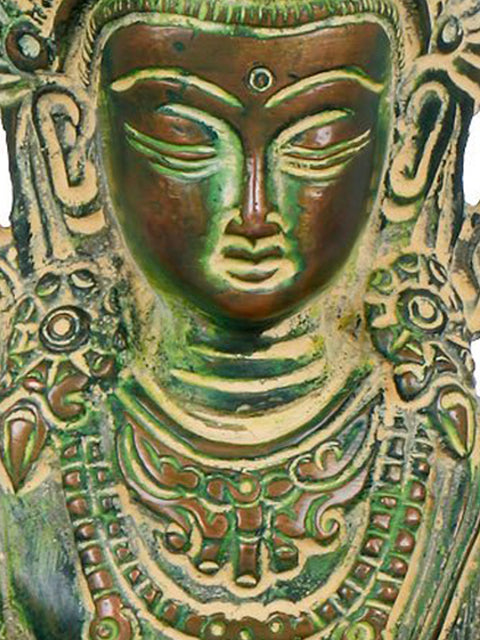 8" Amitabha Buddha (Tibetan Buddhist Deity) In Brass | Handmade | Made In India