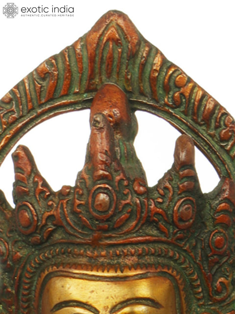 9" Tibetan Buddhist Deity Maitreya Buddha In Brass | Handmade | Made In India