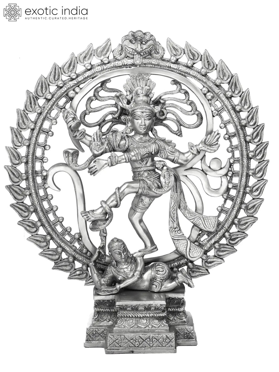 17" Handmade Nataraja Brass Statue for Home Pooja