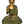 14" Tibetan Buddha In Terracotta Finish, Robes Embossed With Scenes From His Life In Brass | Handmade | Made In India