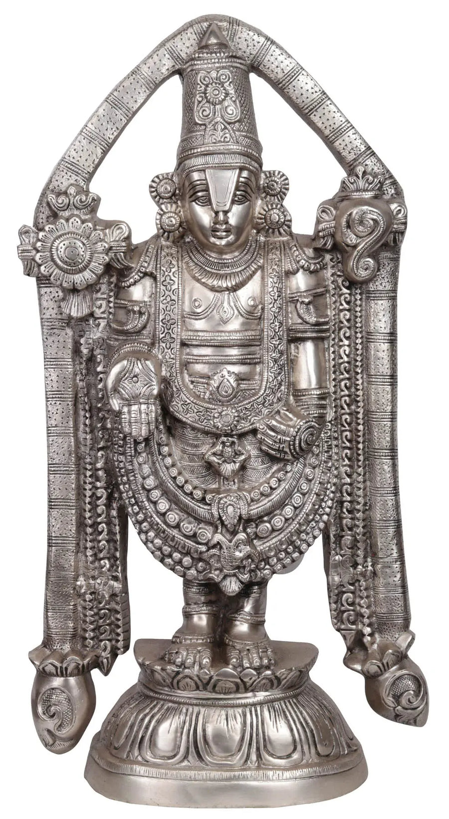 22" Tirupati Balaji Handmade Brass Statue for Pooja