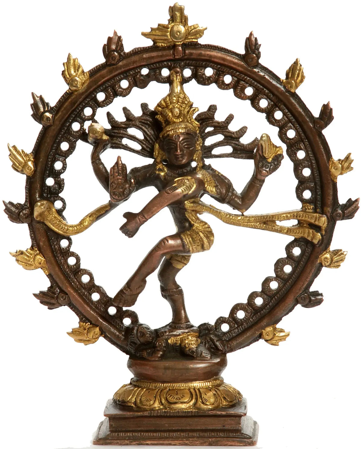 6" The Splendour of Nataraja Statue in Brass | Handmade | Made in India