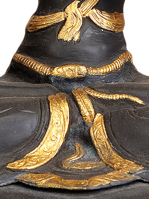 14" Buddhist Goddess White Tara Brass Sculpture – Embodiment of Compassion and Healing, Handmade in India
