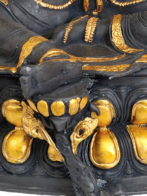 14" Green Tara Brass Idol in Dual-Tone Finish – Tibetan Buddhist Deity, Handmade in India