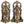 Vishnu-Lakshmi Brass Statue with Prabhavali