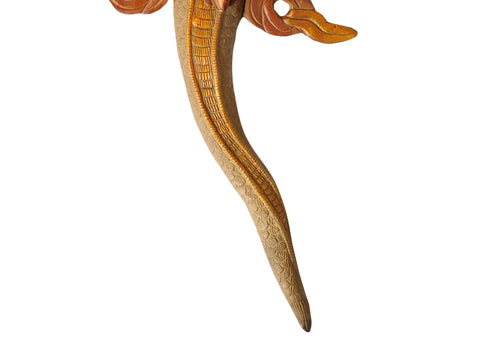 18" Naga-Kanya Wall-hanging Brass Statue | Handmade | Made in India