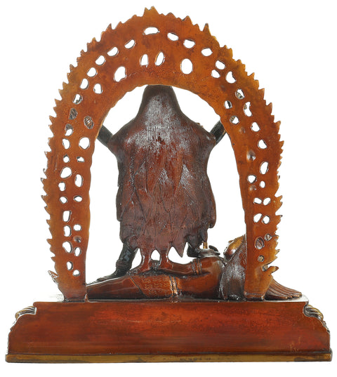 12" The Heavenly Ferocity Of Kali-Ma | Goddess Kali In Brass | Handmade | Made In India