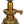 7" Brass Shivalinga with Offering of Flowers | Handmade Home Temple Idol