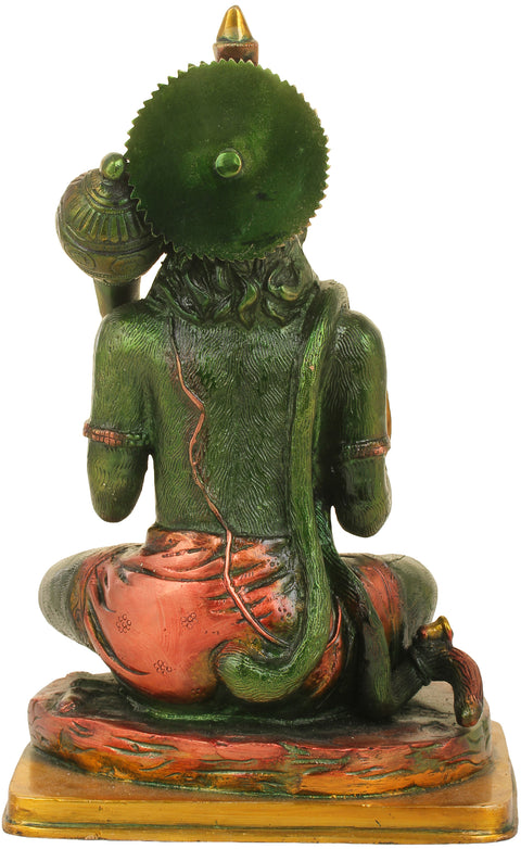 11" Hanuman Blessing His Devotees In Brass | Handmade | Made In India