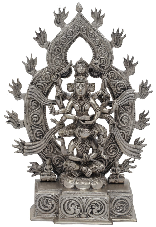 12" Kamakhya Devi Handmade Brass Statue for Pooja