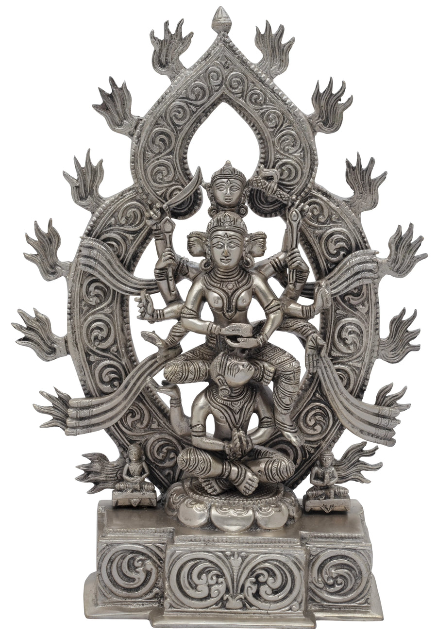 12" Kamakhya Devi Handmade Brass Statue for Pooja