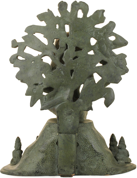 12" Magnificence of Dakshinamurti Shiva Brass Statue – Exquisite Handmade Art | Made in India